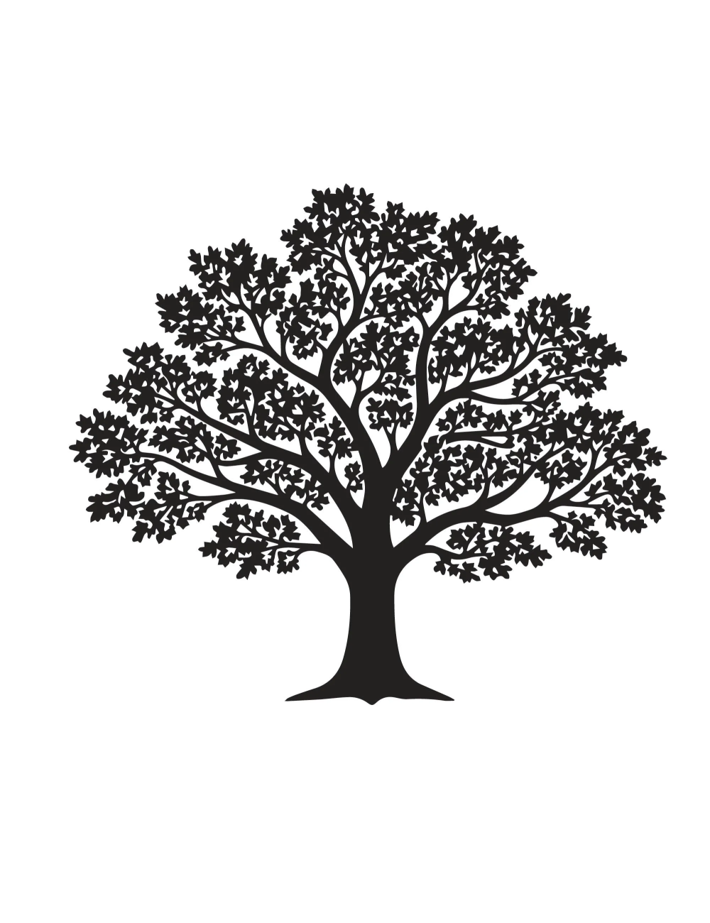Découpe laser arbre de vie en bois