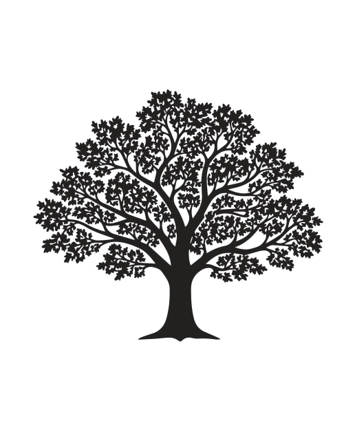Découpe laser arbre de vie en bois