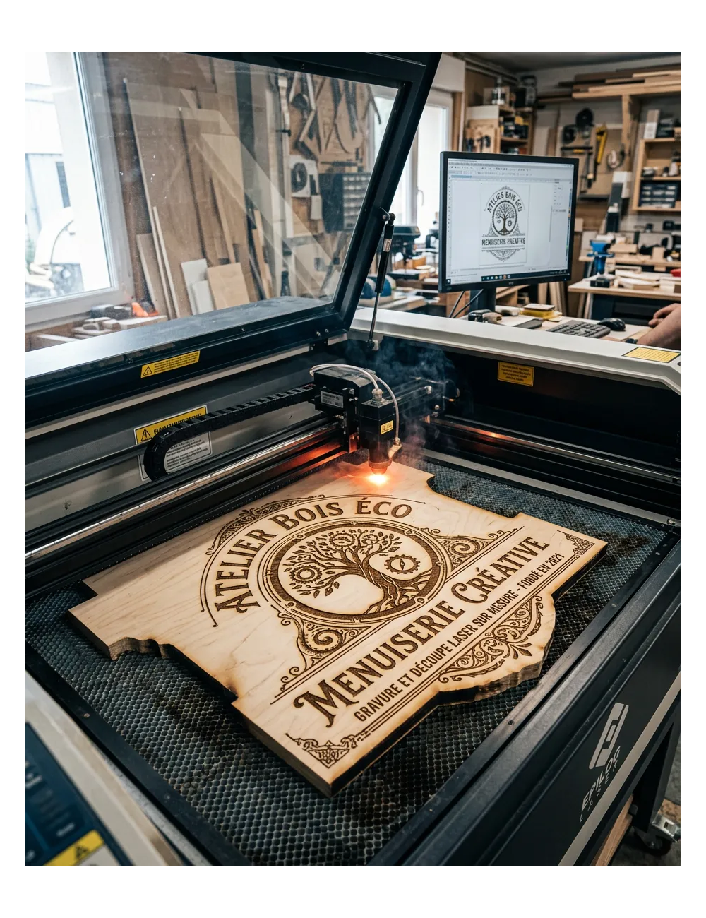 Découpe et gravure laser panneau