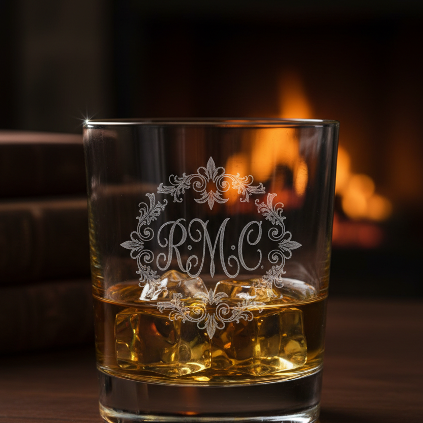 Verre à whisky gravure laser